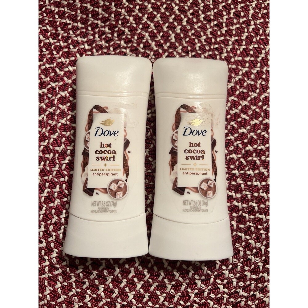 Set of 2 Dove Hot Cocoa Swirl Limited Edition Antiperspirant Deodorant